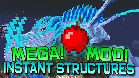 Minecraft "INSTANT STRUCTURES" MEGA BUILDINGS MOD! (Dragons, Mansions, Vehicles, MORE!) Mod Showcase