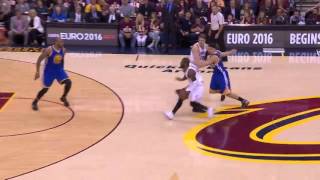 Kyrie Irving Crosses Steph Curry and Klay Thompson