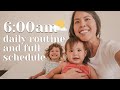 6AM DAILY ROUTINE OF A STAY AT HOME MOM | full day schedule | 3 year old and 1 year old