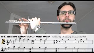 Mr. Delabruere Practices EE 168 on Flute