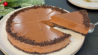 Torta al cioccolato più gustosa del mondo! ricetta facile e veloce! Niente forno, uova e gelatina!