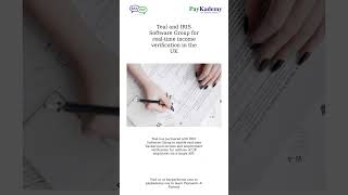 Teal and IRIS Software Group for real-time income verification in the UK