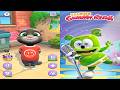 Talking Tom Cat vs My Talking Gummy Bear - All Foods All Gadgets All Animations