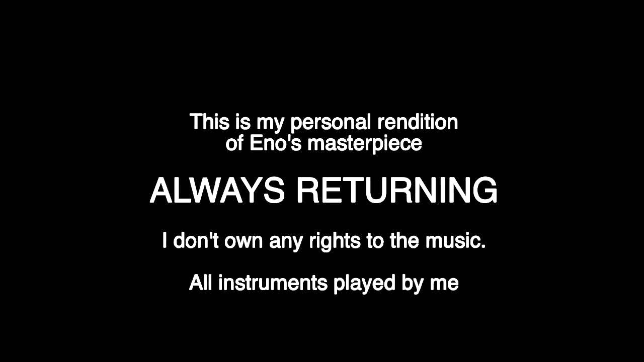 DEMO - Always Returning (Brian Eno cover)