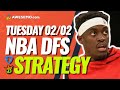 NBA DFS PICKS: DRAFTKINGS & FANDUEL DAILY FANTASY BASKETBALL STRATEGY | TUESDAY 2/2/21