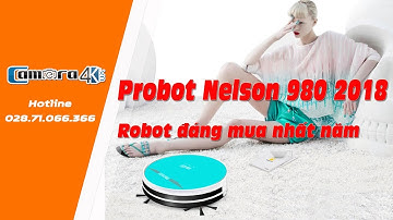 Robot Dọn Nhà Thông Minh Hút Bụi Lau Nhà 2in1 Probot 980 - 2000Pa, Wifi, Tự Động Sạc Pin.