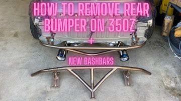 How to remove rear bumper on 350z + painting/installing bash bars
