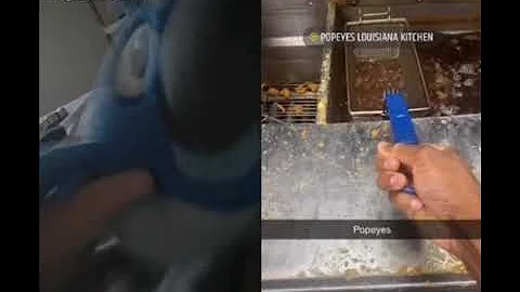 Why would you put ice in the fryer???