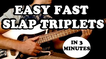 LEARN A GREAT SLAP BASS TRIPLET IN 3 Min (Slap Bass Groove Lesson)