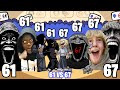 NEW ALL 67 VS 61 Friday Night Funkin 67 Kids Meme Vs 61 Meme