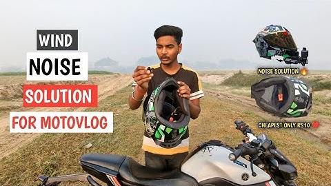 Motovlog wind noise problem solved🔥|Helmet wind noise problem solved❤️|Best jugad💪