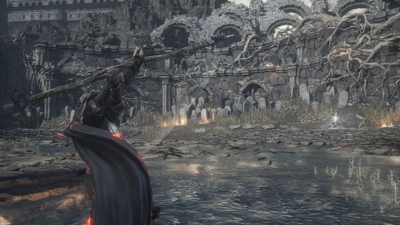 Dark Souls 3 Cinders Mod Weapon Showcase - Rotten Ghru Spear