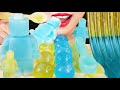 ASMR EDIBLE SPOON NIK L NIP, LEGO WAX BOTTLE, BICOLOR JELLY NOODLES 레고 닉클립, 먹는 숟가락, ワックスボトル, 咀嚼音 먹방