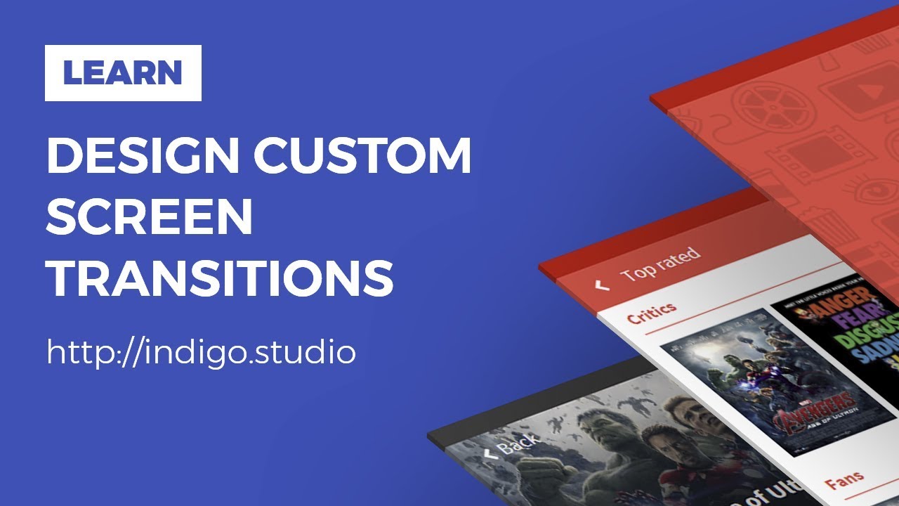 Design custom screen transitions with Indigo Studio - YouTube