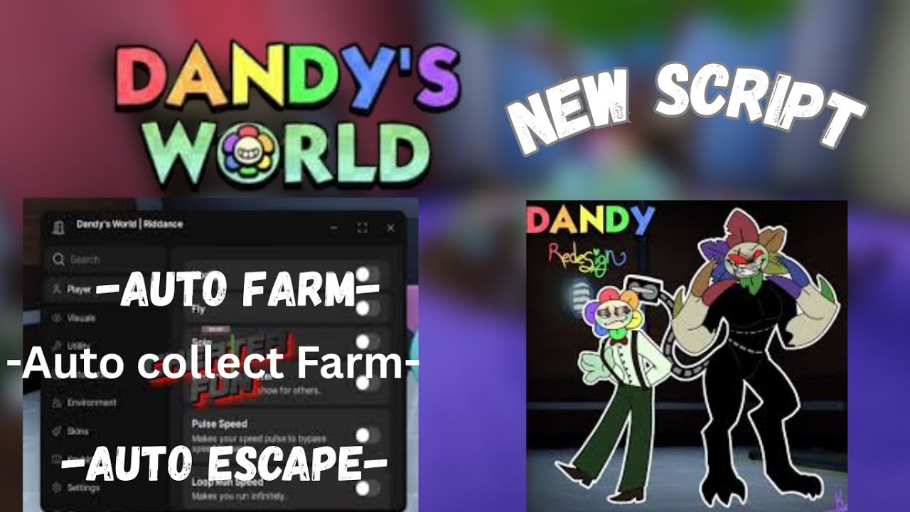 🔥 BEST Dandy’s World Script 2026 (NO KEY) Auto Play, Monster ESP, Walk Speed Auto Skillcheck  Roblox