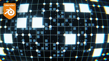 Sci-Fi Grid Loop in Geometry Nodes (Blender Tutorial)