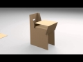 Cardboard furniture: Chair Cardboard furniture: Chair