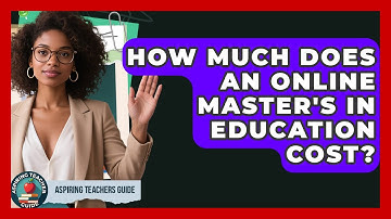 How Much Does An Online Master