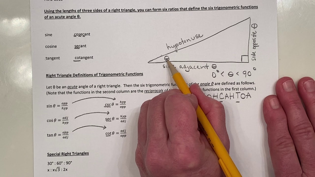 1313 Notes 5.1 Extended - Unit Circle - YouTube