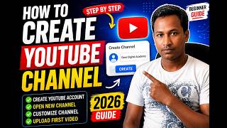 How to Open a New YouTube Channel 2026 Beginner Guide#Open a New YouTube Channel Step by Step