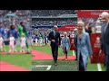 Prince William attended the FA final and speaking to football players
