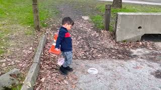 John drawing chalk on wooden fence. March 19th,2023.