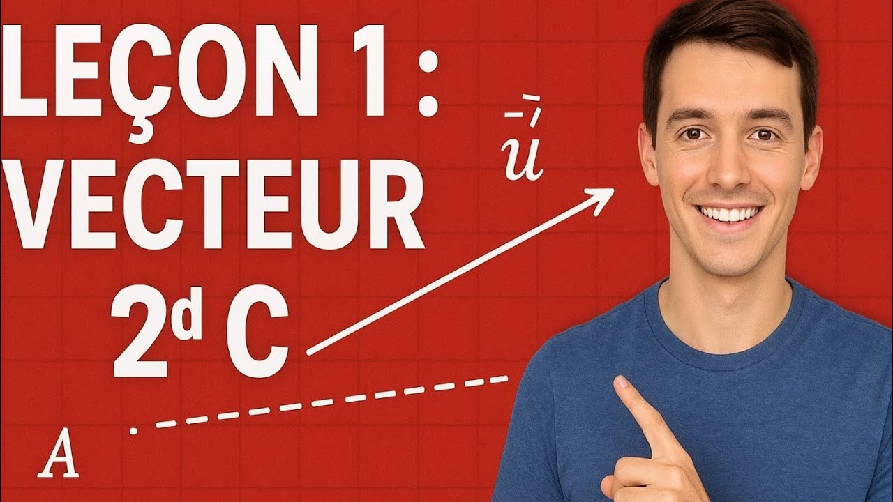 VECTEURS – PREMIÈRE LEÇON DE MATHÉMATIQUES POUR LA CLASSE DE SECONDE C
