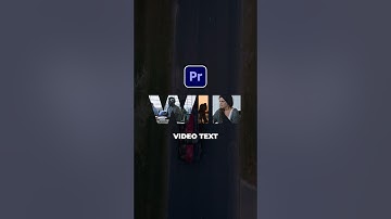 Place Video Inside Text in Adobe Premiere Pro #tutorial