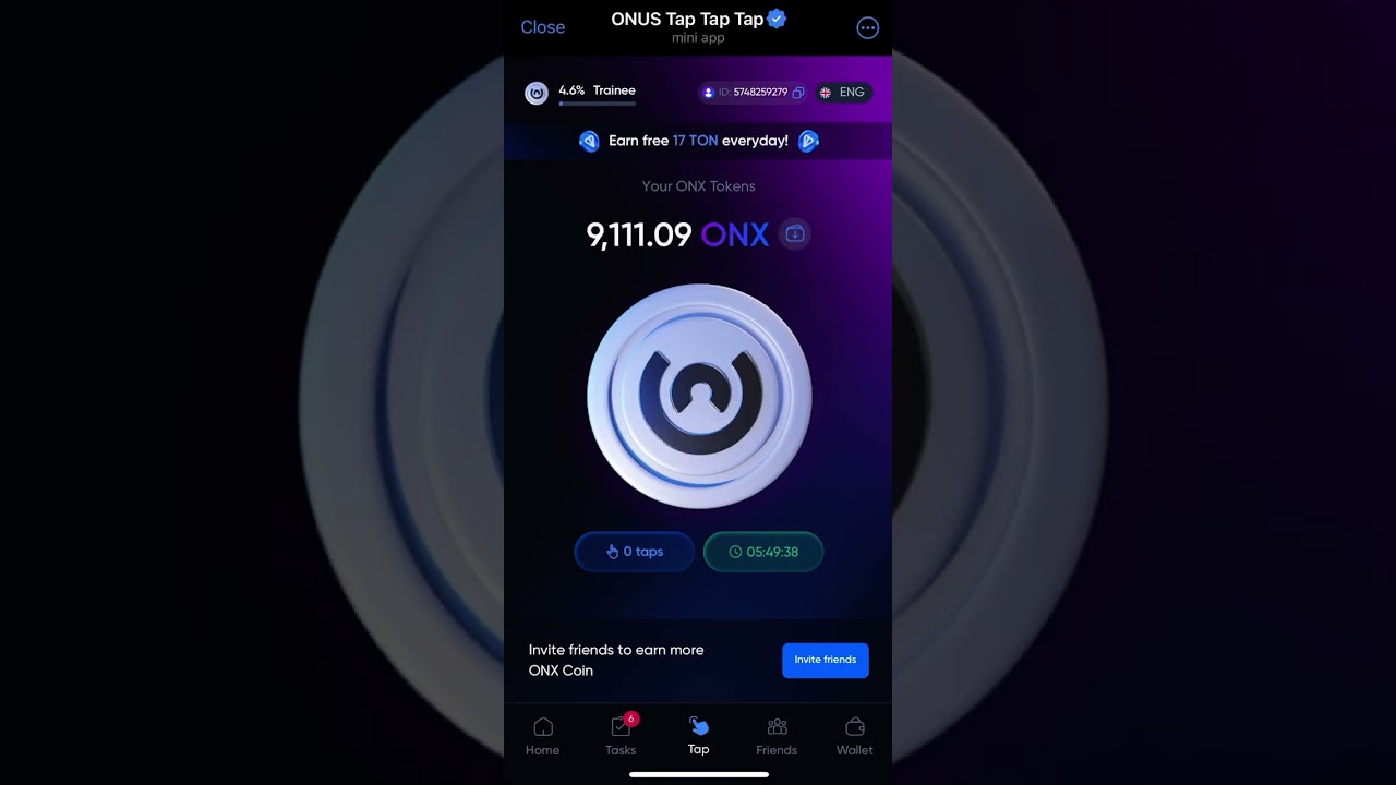 How to withdraw from Onus tap tap tap to wallet 