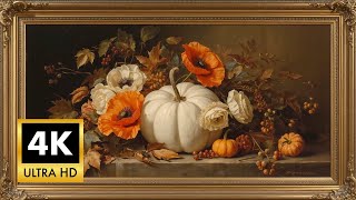 Autumn Still Life Elegance Frame TV Art |  [4K] | Gentle Piano Fall Evenings or Thanksgiving Day! screenshot 5