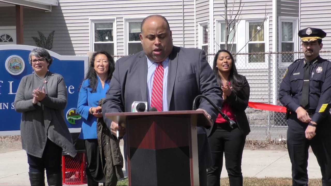 Mayor Daniel Rivera- Bourgoin Square Park renovation 04-11-2018