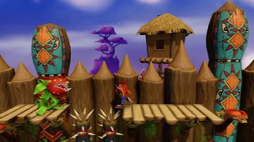 (9) Crash Bandicoot 1: N.Sane Trilogy Walkthrough - Native Fortress