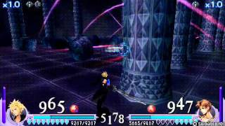 DISSIDIA FINAL FANTASY - Cloud Strife vs Bartz Klauser Second Battle