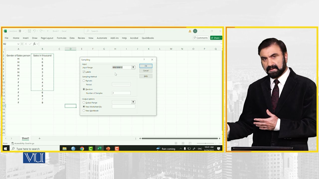 Stratified Random Sampling Using MS Excel | Introduction to Business ...