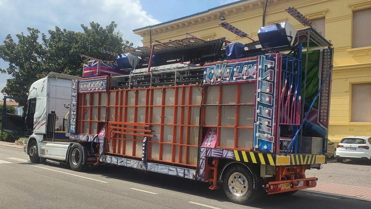 montaggio giostre villa bartolomea (vr) 2024 -parte 2