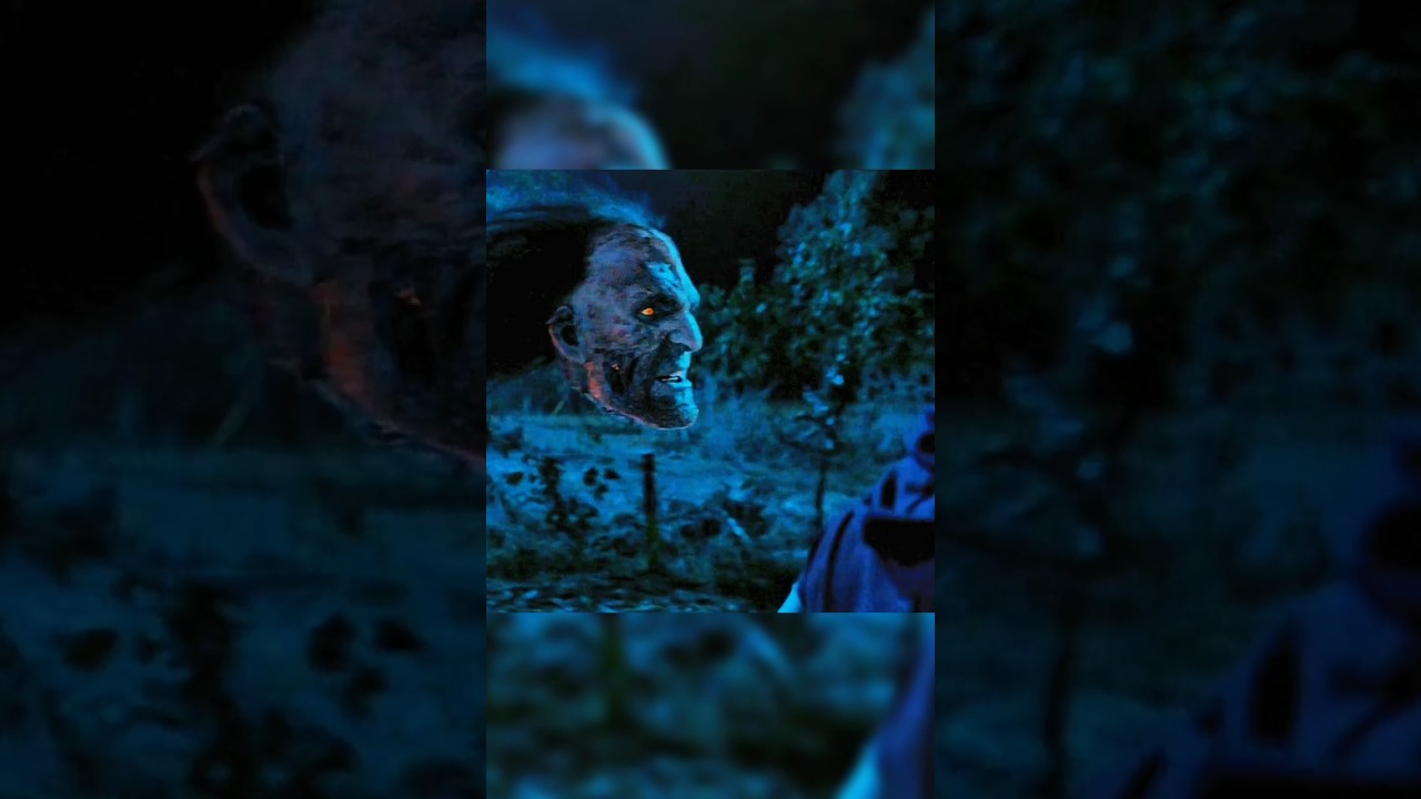 A strange flying ghost head started chasing these mens