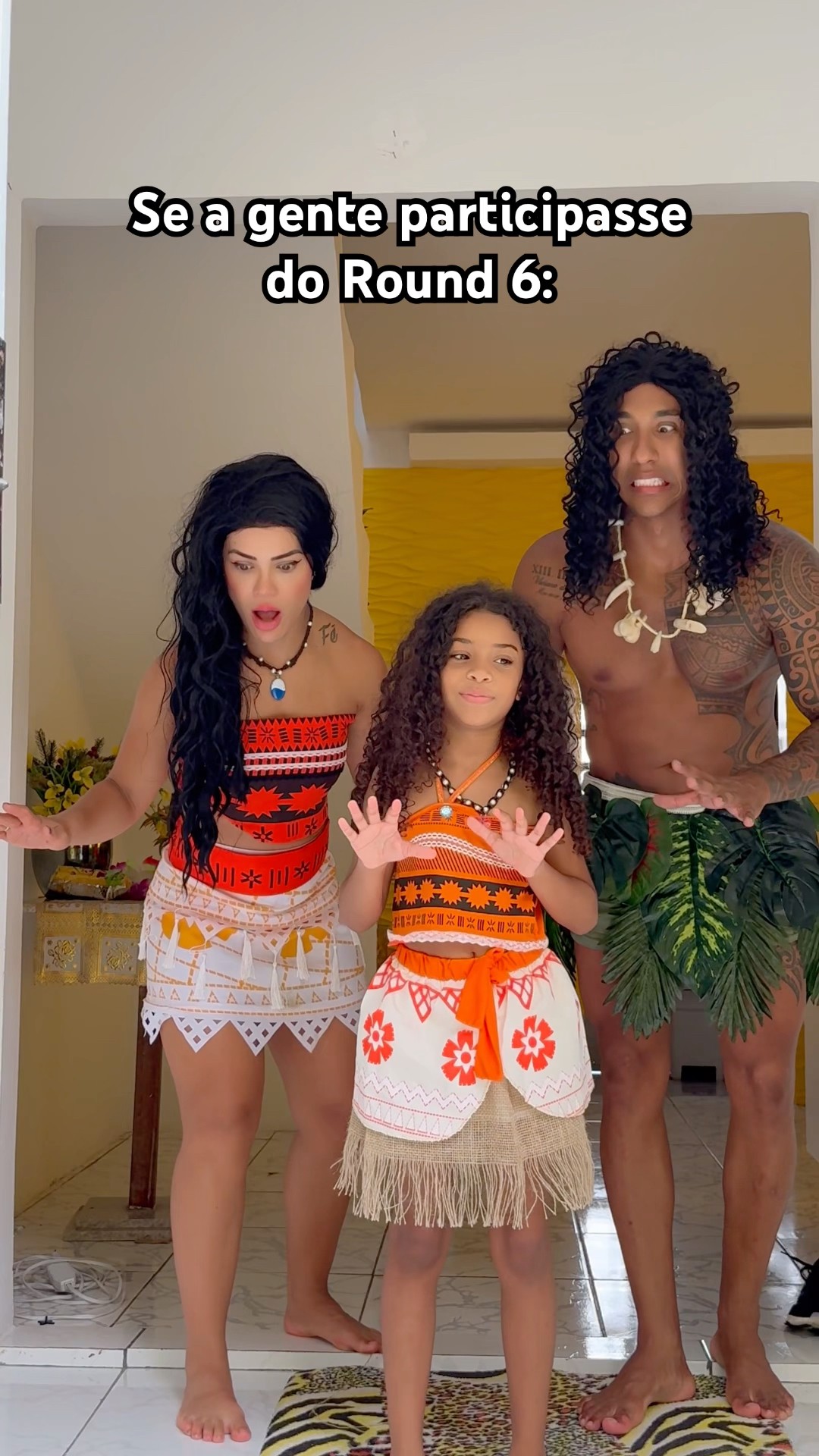 Você também seria assim? ?? @ApolloSant \u0026 Winny #round6 #moana #maui #entretenimento