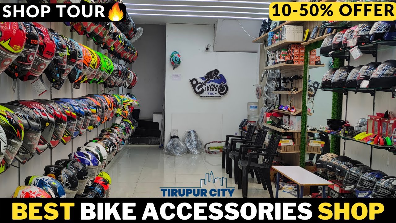 10-50% Off in Biker's Tec | Best Bike Accessories in Tirupur | Mr Tirupur - YouTube