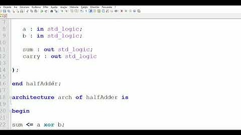 VHDL ile Yarım Taplayıcı devresini kodlamak #eee #fpga #vhdl