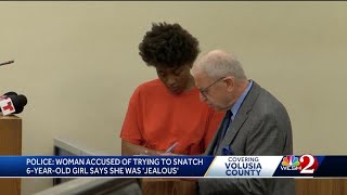 Police: Woman accused of trying to snatch 6-year-old in Daytona Beach says she was 'jealous'