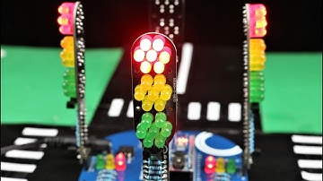 How to Make 4 Way Traffic LED Light Signals