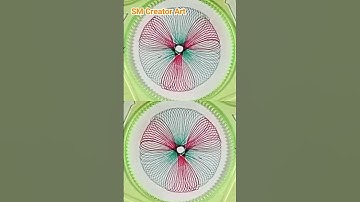 simple spirograph design // satisfying Geometric shapes #short #Ytshorts #shortsvideo #Trending