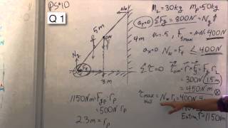 Ladder Physics Problem, Schwartz, Cal Poly Physics