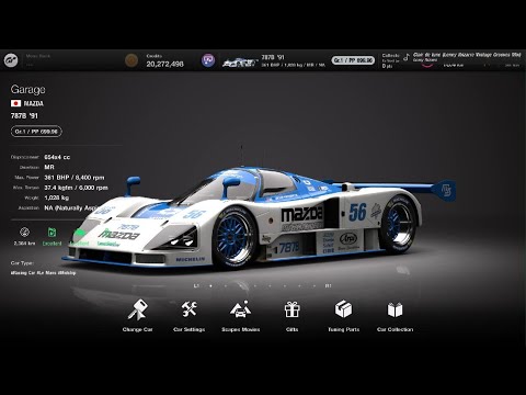 pやす。 Gran Turismo 7 Mazda 787B 700pp Les Mans money grind + setup 1.63