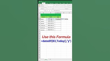 How to Calculate Age in Excel | datedif Function