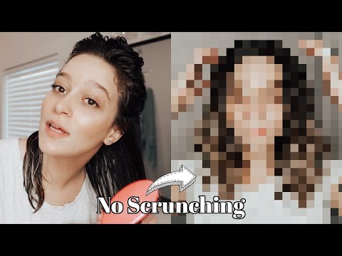 NO SCRUNCH Challenge/Method On Wavy Hair | crazy results!!