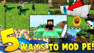 5 BEST EASY WAYS TO MOD MINECRAFT POCKET EDITION! (MCPE Master Tools App!) screenshot 1