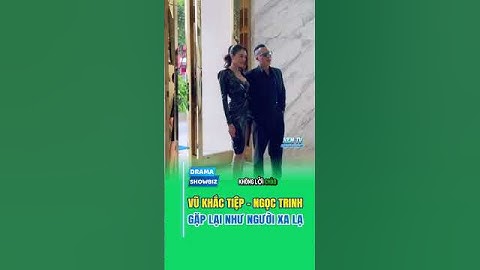 Tin Showbiz |  Khoảnh khắc Ngọc Trinh đứng hình khi chạm mặt Vũ Khắc Tiệp #showbiz #ngoctrinh