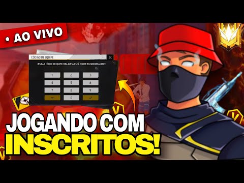 🔥 FREE FIRE AO VIVO 🔥 RUMO AO DESAFIANTE E GERANDO CÓDIGO DE