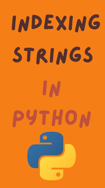 Indexing Strings in Python #pythonprogramming #indexing #coding - YouTube